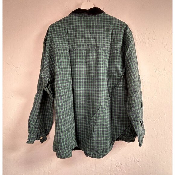 Nutcracker Womens Embroidered Holiday Christmas Plaid Button-Up Shirt XL Green - Picture 2 of 8